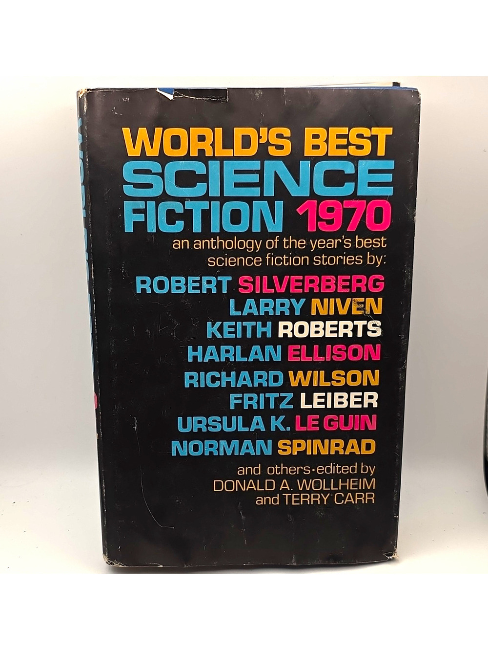 World's Best Science Fiction 1970 HC Anthology Wollheim & Carr DJ Gaughan